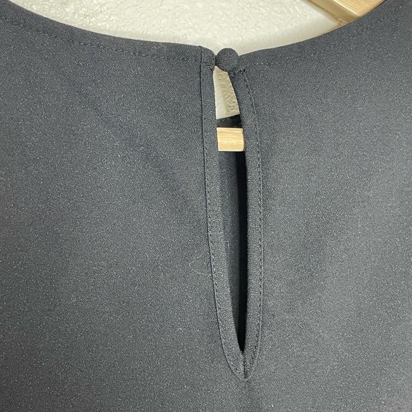 Who What Wear  Top Shirt Blouse Women's Size S Small Black Bell Sleeve - Picture 5 of 6